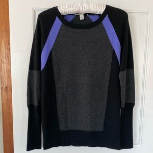 Autumn Cashmere colorblock crewneck sweater size S